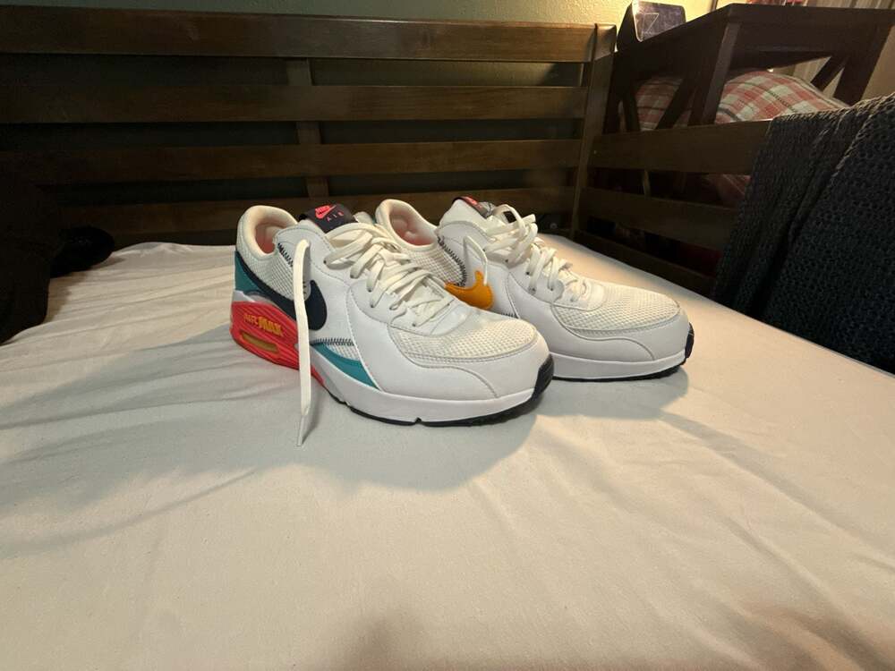 Nike Air Max Excee White Multi-Color Athletic Sneakers